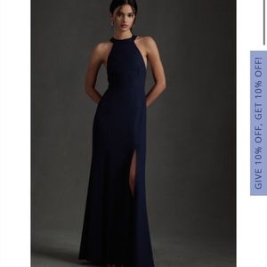 BHLDN Serafina crepe maxi dress